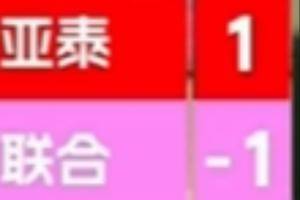 草台班子！中甲亚泰2-1陕西联合比赛中，转播比分牌惊现&ldquo;1比-1&rdquo;